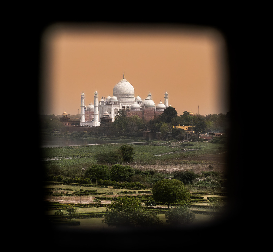 Taj Mahal from Agra fort